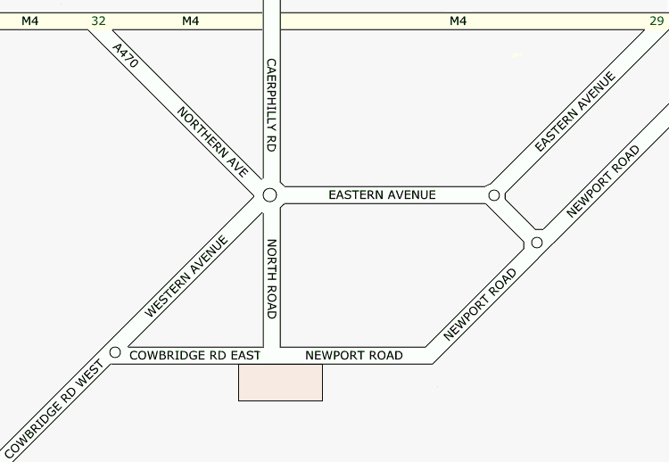 Cardiff Map